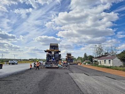 重點工程,G329巢湖段改建工程項目建設(shè)掀起大干熱潮